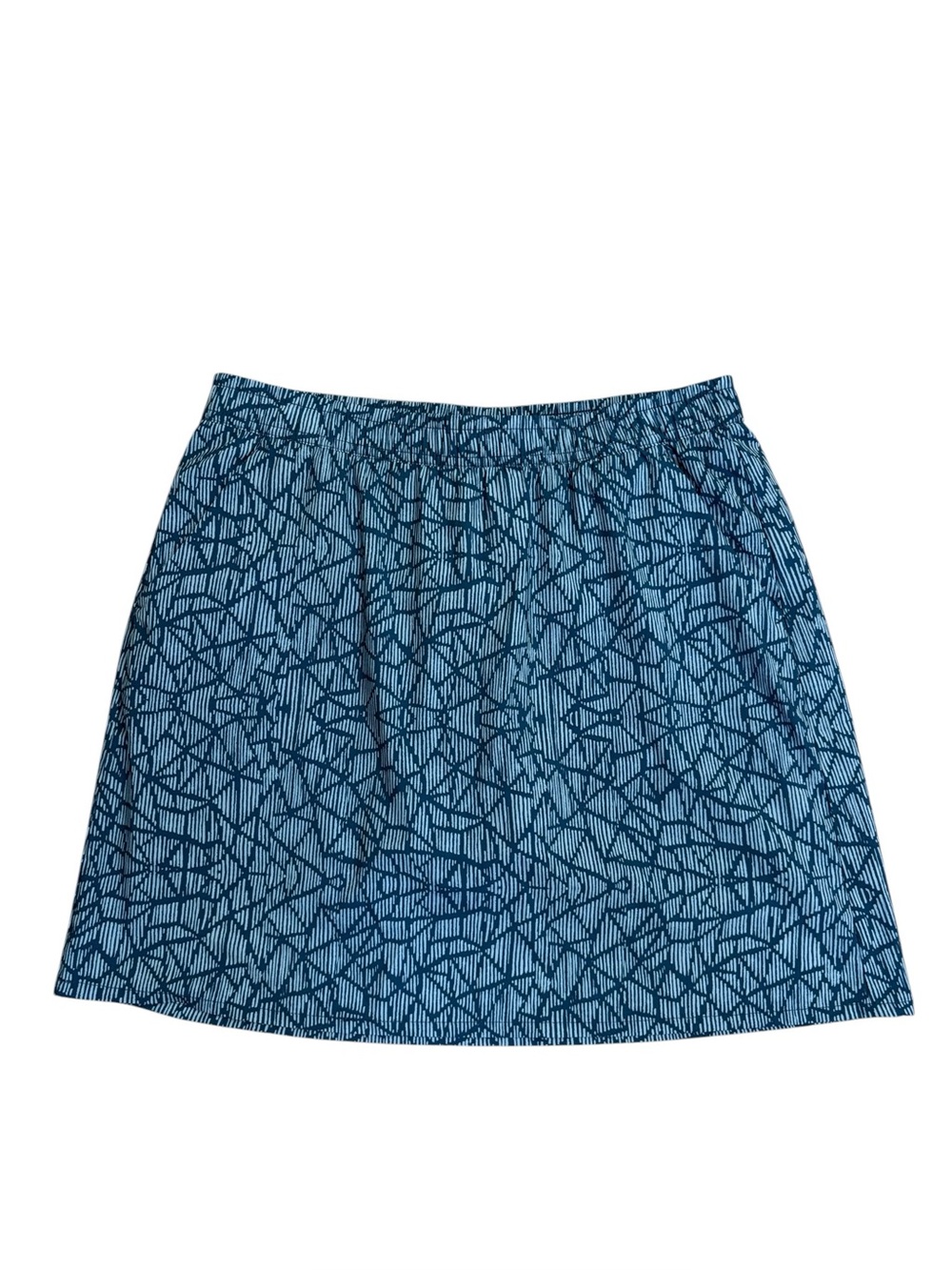 Pacific Trail Blue Stretch Pull On Lightweight Skort Size M